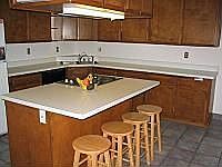 Kitchen with island