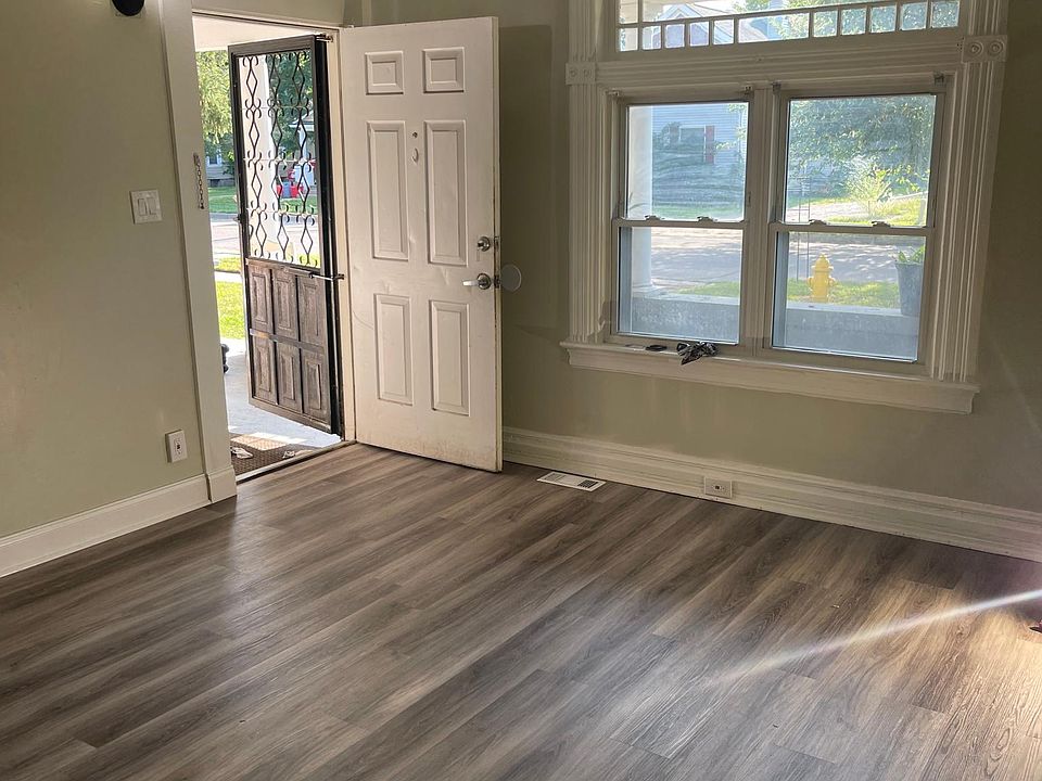 Living room and entryway.