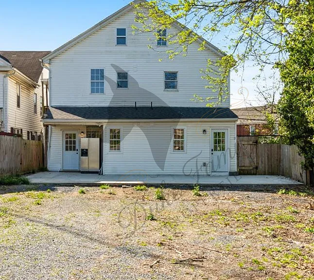 Back of the triplex house