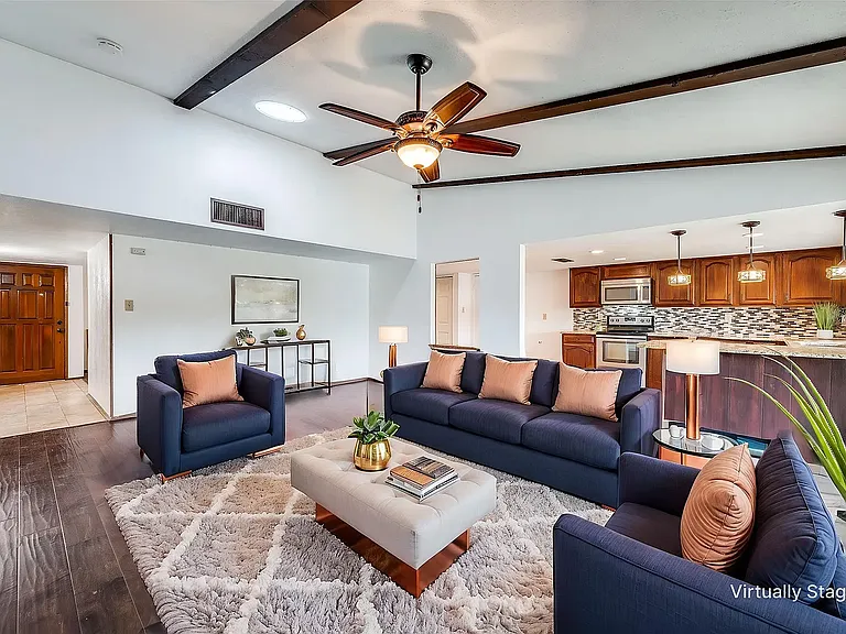 living room with furniture