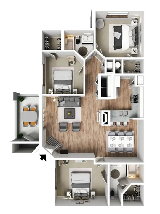 Floor plan 3 X 2