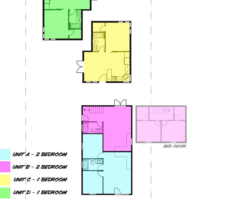 Property Layout. Private ADU in rear.