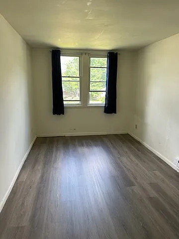 Bedroom with walk in closet