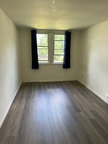 Bedroom with walk in closet