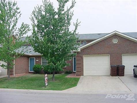 Full front view of Townhome