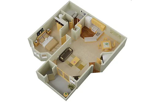 Floor plan 1X1