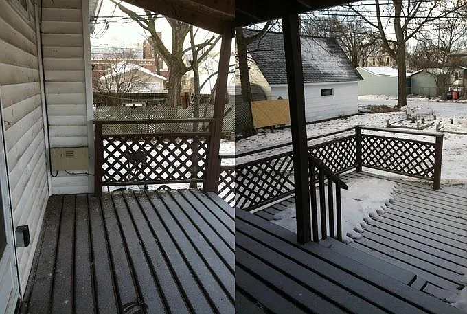 Part of the (shared) back deck