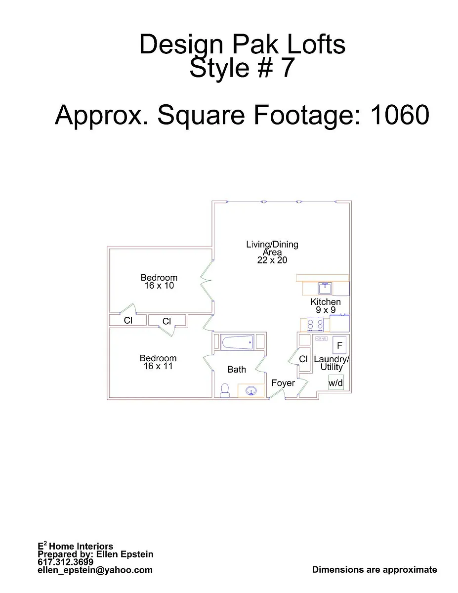 Floor plan 2 Bedroom