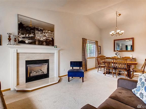Here's the look into the dining space.  There is plenty of space here to accommodate a large table for the holidays or break it down for everyday living!