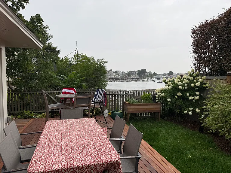 Back yard view from the deck