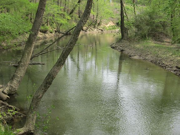Stream along prop. boundary