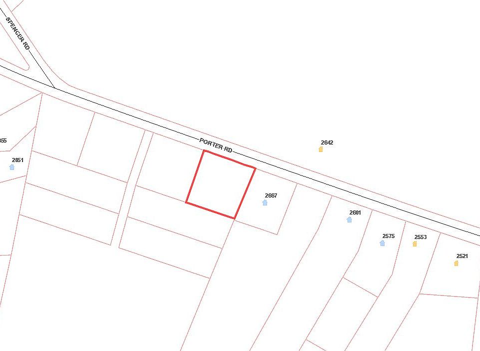 Next to 2667 porter rd 