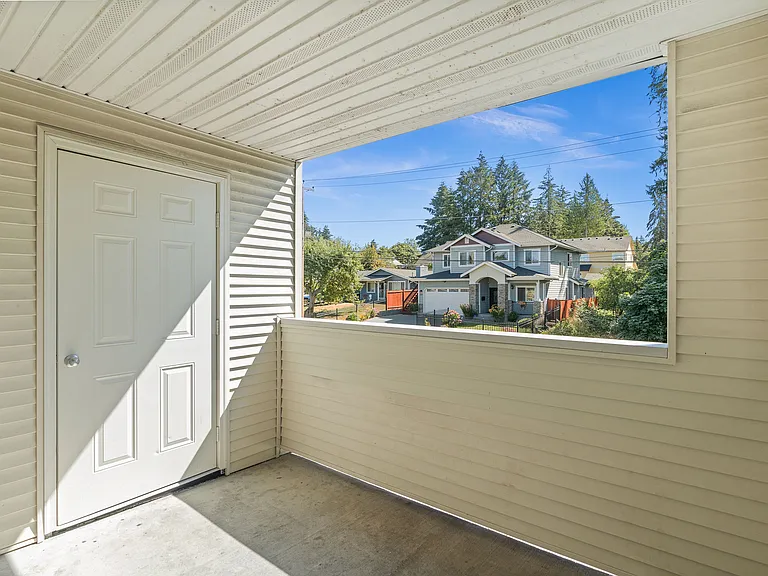 Enjoy serene views from this well-lit balcony, perfect for relaxation. Enjoy serene views from this well-lit balcony, perfect for relaxation.