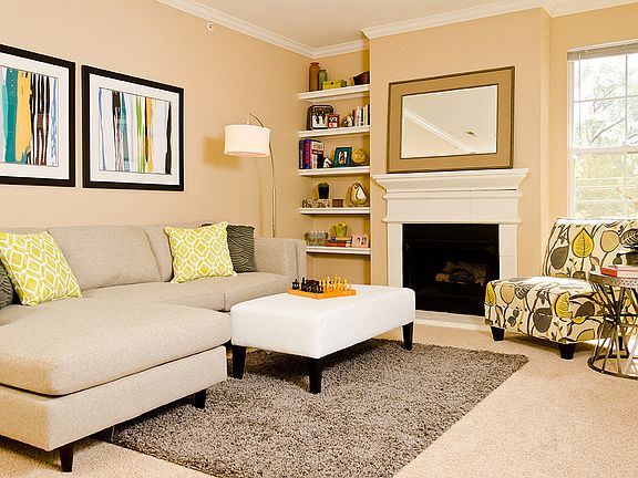 Garden-style Units Feature Built-in Bookshelves, Fireplaces and Crown Molding