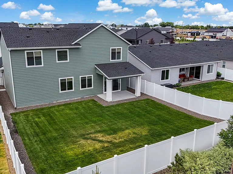 A huge backyard