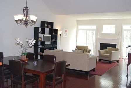 Dining room and living room