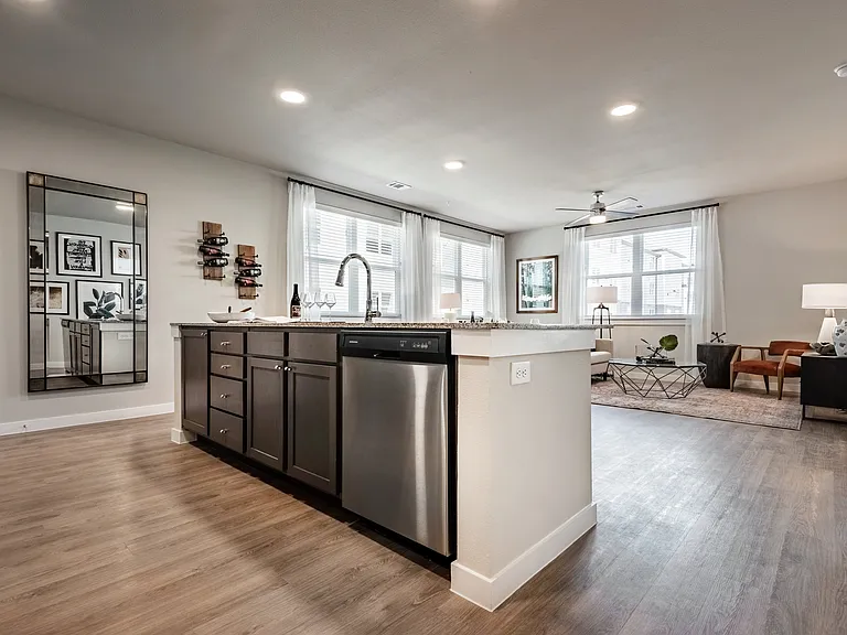 Elegant Shaker-Style Hardwood Cabinets at The Hightone in Denton, TX
