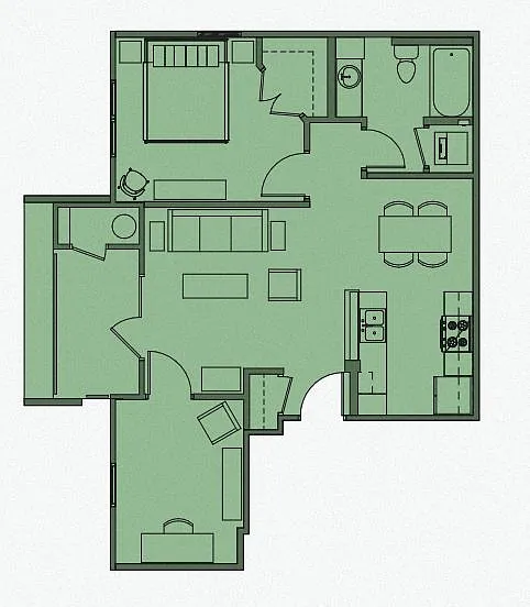 Floor plan Deluxe Single
