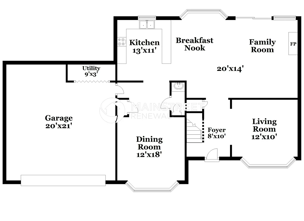 Floor Plan - 8535 Glenwoods Dr