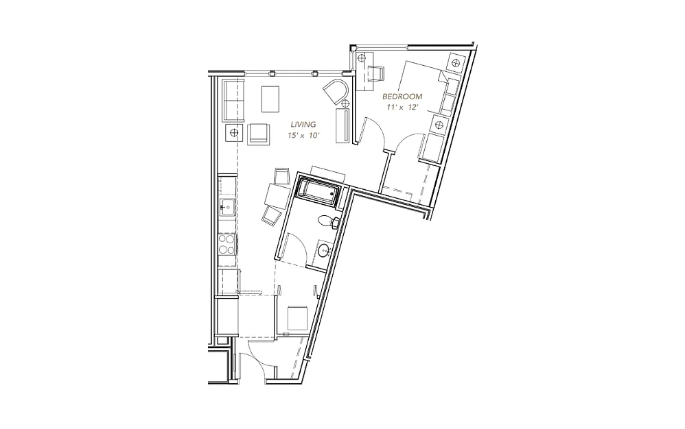Floor plan GLV - 1x1 - B6