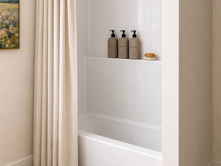 Shower of the hallway bathroom.
Images are artist renderings and intended for illustrative purposes only.
