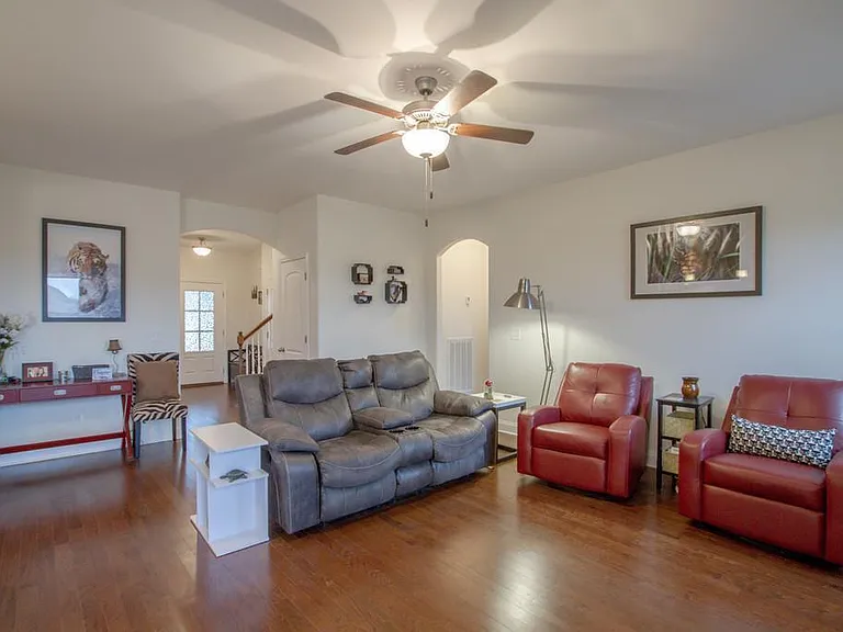Living room - now painted gray
