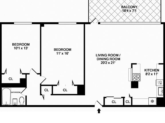 2nd image of 80 Beekman St APT 5H