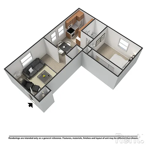 Floor plan 1 Bedroom