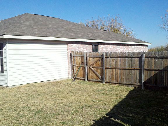 Large backyard.