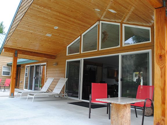 Custom built pine soffits