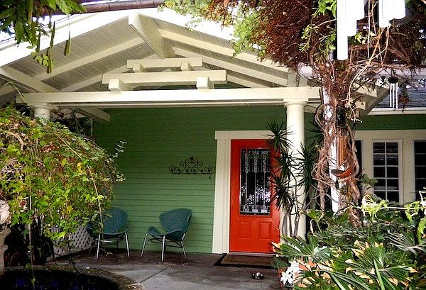 Front door facing front courtyard