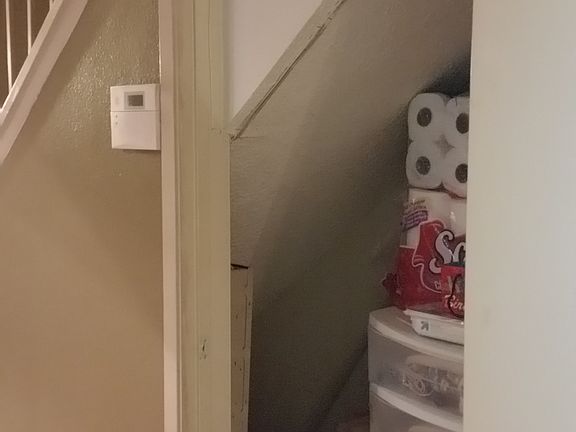 Storage under stairs