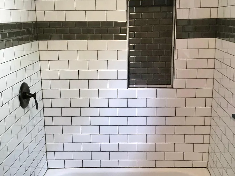 Tiled shower