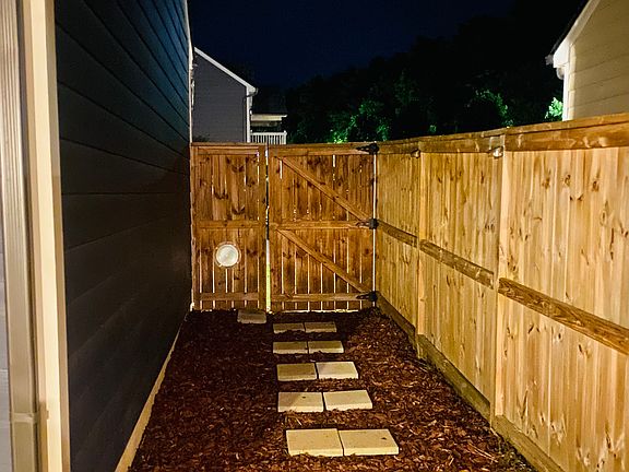 Backyard entry view