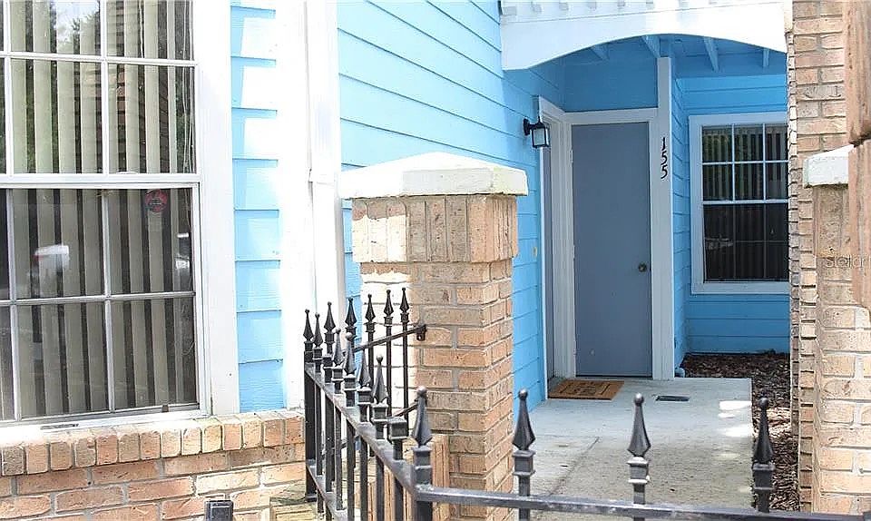 Front door and side storage door