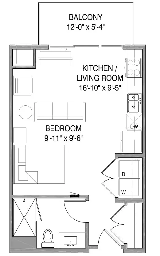 Floor plan Studio