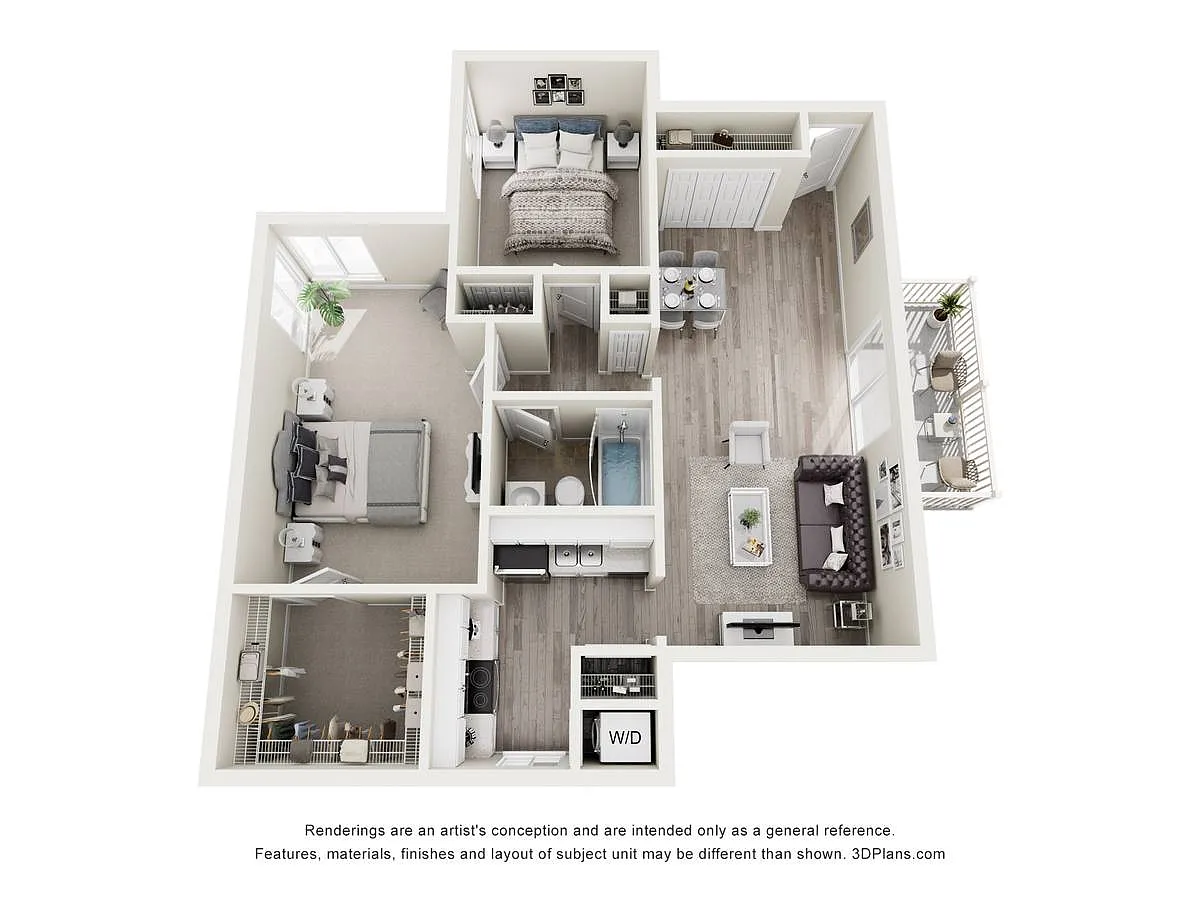 Floor plan Two Bedroom