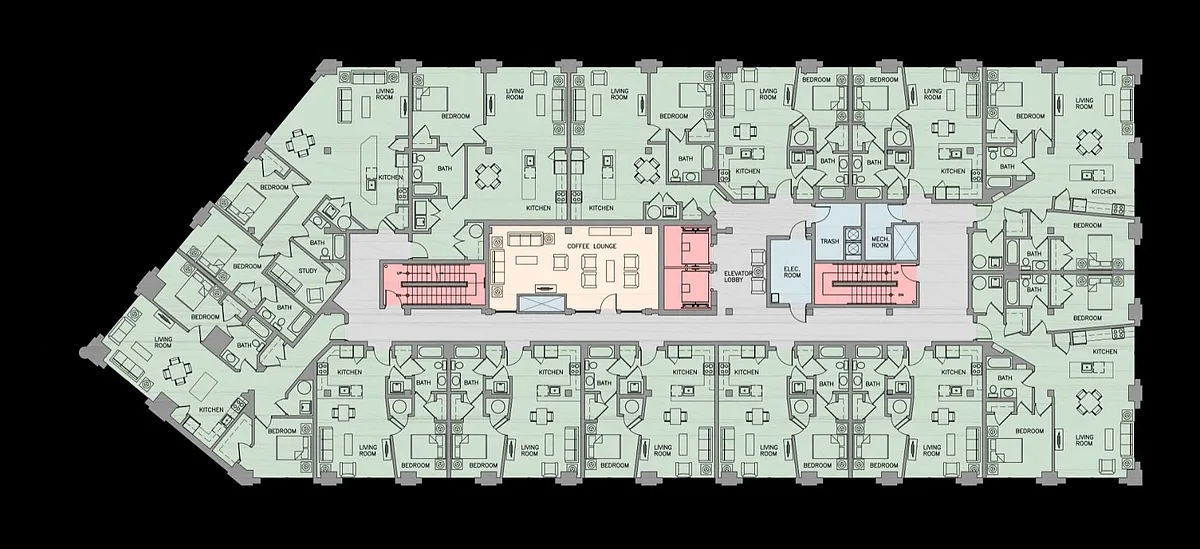 Floor plan Two Bedroom