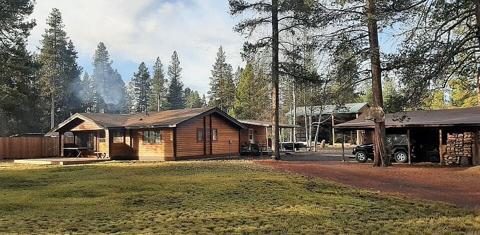1.11 acres.  Cabin 1104 sqft