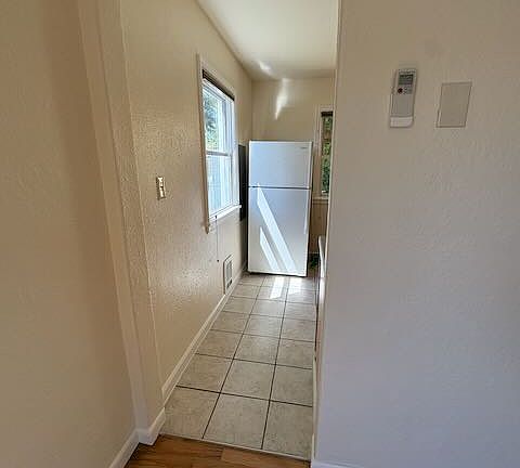 Transition from living room to kitchen