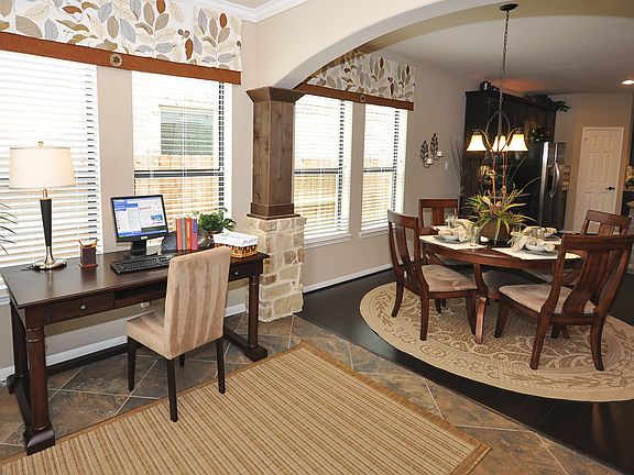 Sun-lit dining area off kitchen