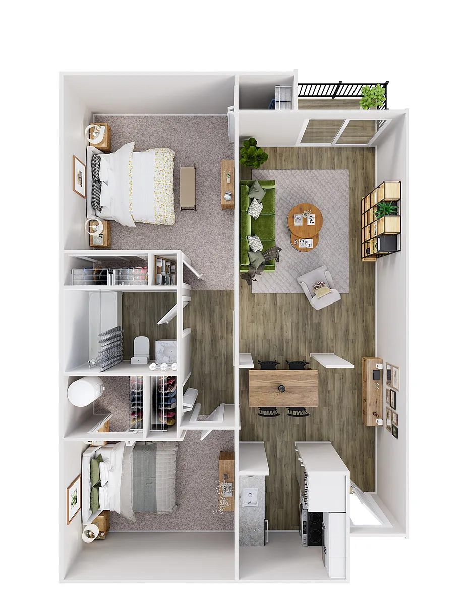 Floor plan Two Bedroom