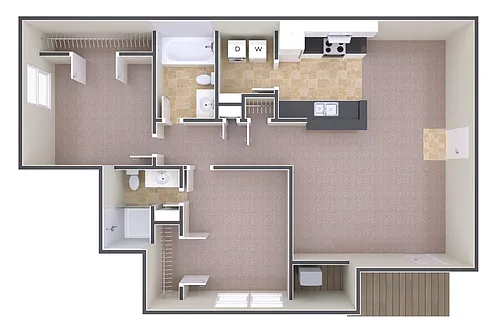 Floor plan Two Bedroom