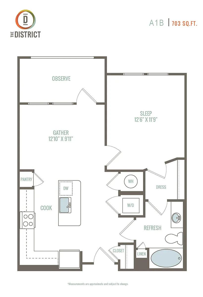 Floor plan A1B