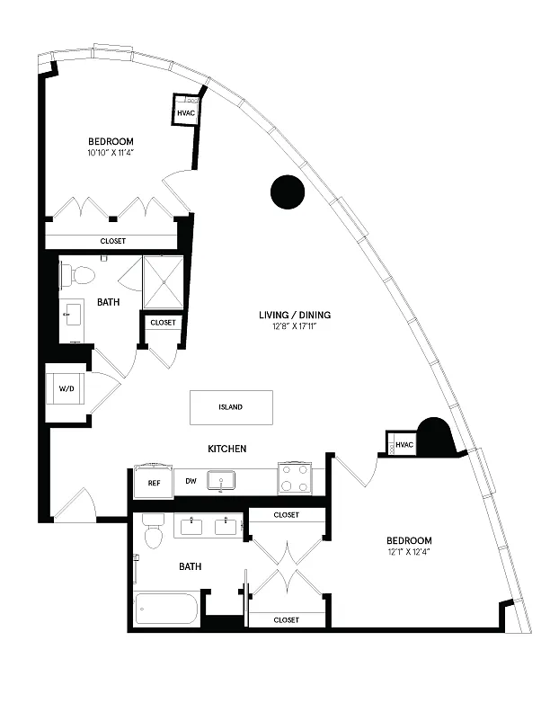 Floor plan 2 Bed/2 Bath-02
