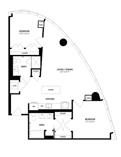 Floor plan 2 Bed/2 Bath-02