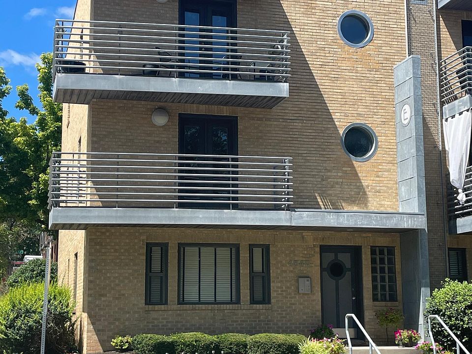 Exterior of building - Unit 2S is the second floor (lowest balcony)