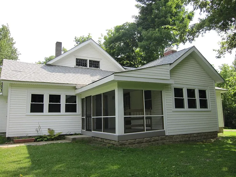 Front view of house on hill