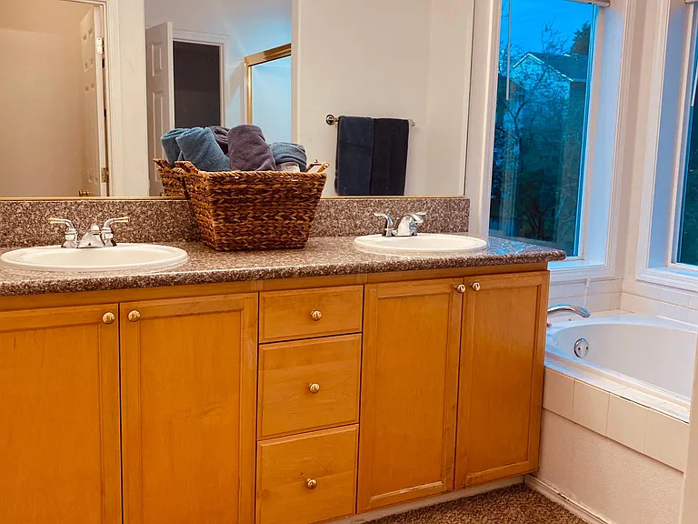 Master Bathroom with Double Sinks
