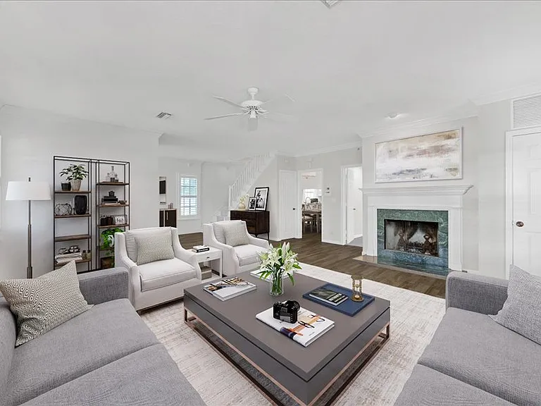Living Room with Rendered Furniture